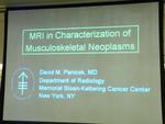 Scientific Seminar - MRI in Characterization of Musculoskeletal Tumors, 26 April 2010